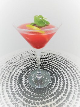 Mocktail de Hibiscos e Framboesa
