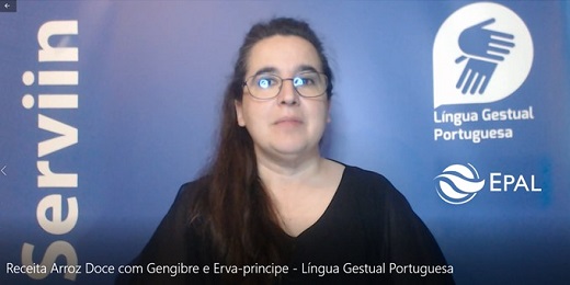 Receita Arroz Doce com Gengibre e Erva-príncipe - Língua Gestual Portuguesa