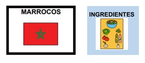 Receita Marrocos - Escrita pictográfica